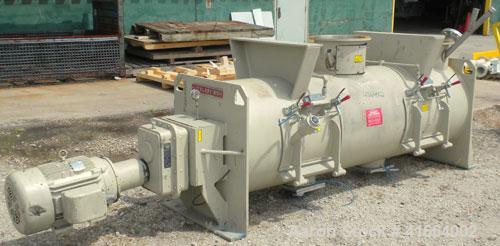 Used- Stainless Steel Littleford Batch Type Plow Mixer, Model FKM1200D