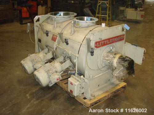 Used-Littleford FKM-1200-E stainless steel jacketed plow mixer. Capacity of 1200 liters or 43 cubic feet. Interior and all p...