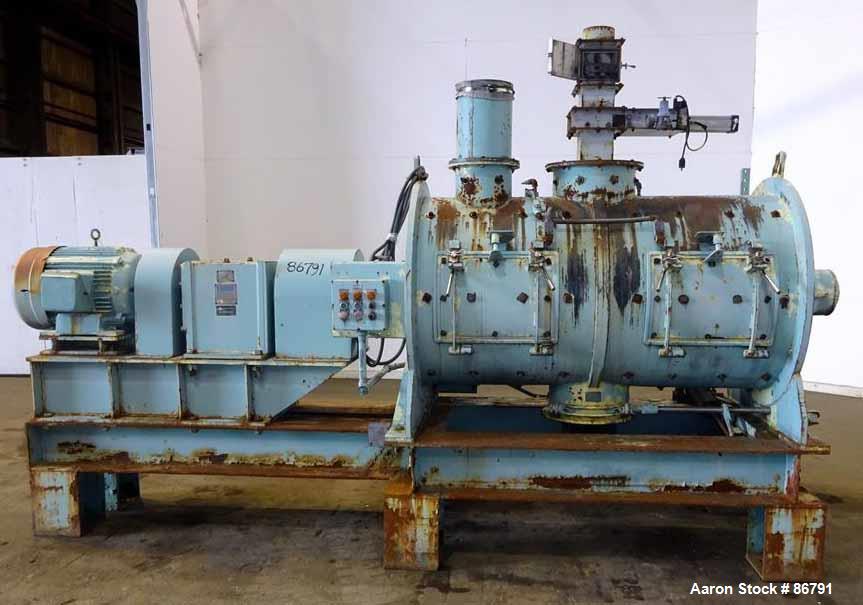 Used Littleford Plow Mixer, Model FKM-1200-E, Carbon Steel. 26.1 Cubic feet wor