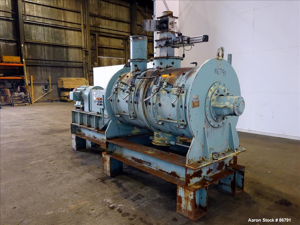 Used Littleford Plow Mixer, Model FKM-1200-E, Carbon Steel. 26.1 Cubic feet wor