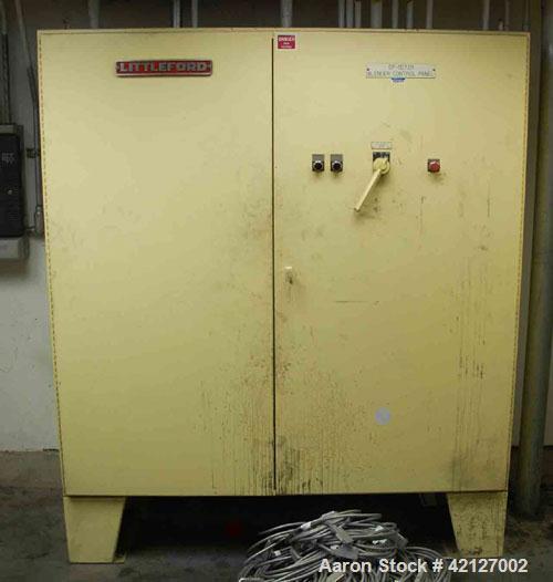 Used Littlford Batch Type Plow Mixer, model FKM1200D, 304 stainless steel. 26 Cubic feet working capacity, 43.4 total. Jacketed chamber approximately 31" diameter x98" long. Internal rated 29 psi at ...