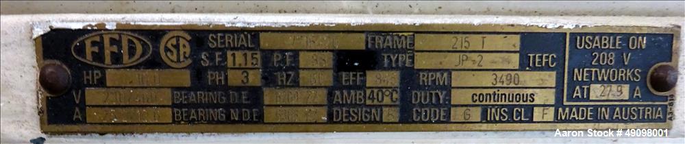 Used Littleford Plow Mixer, Model FKM-1200D.