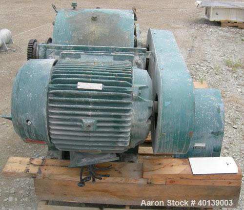 Used Littleford/Lodige Plow Mixer, model FKM-1200E, batch type. 26.1 cubic feet working capacity, 43.4 total, 304 stainless steel. Non-jacketed chamber approximately 38" diameter x 65" straight side....