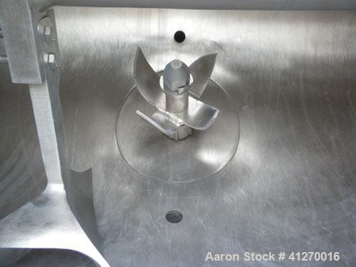 Used Littleford Day Batch Type Plow Mixer, model FKM-300-D, 6 cubic feet working capacity (10 total). 304 stainless steel non-jacketed chamber 24.88" diameter x 39.38" straight side. 2-1/4" diameter ...