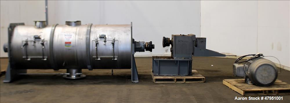 Used Littleford 3000-Liter Horizontal Cylindrical Batch Mixer, Model FKM-3000-D
