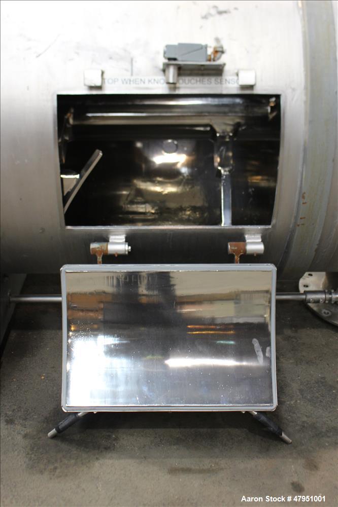 Used Littleford 3000-Liter Horizontal Cylindrical Batch Mixer, Model FKM-3000-D
