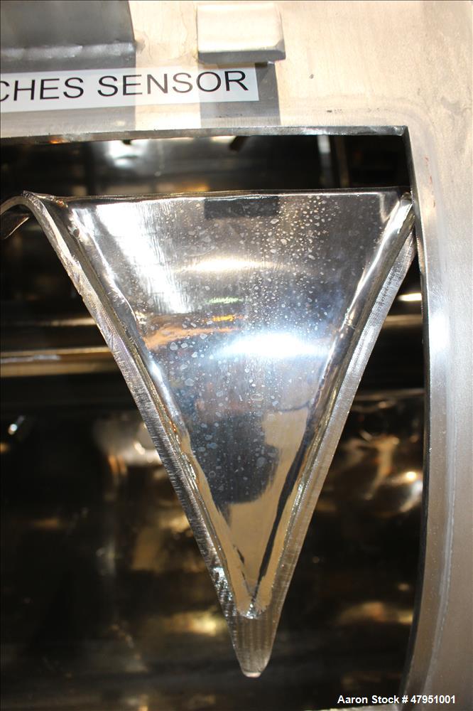 Used Littleford 3000-Liter Horizontal Cylindrical Batch Mixer, Model FKM-3000-D