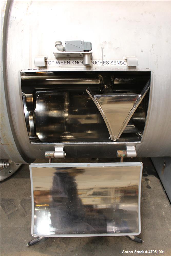 Used Littleford 3000-Liter Horizontal Cylindrical Batch Mixer, Model FKM-3000-D