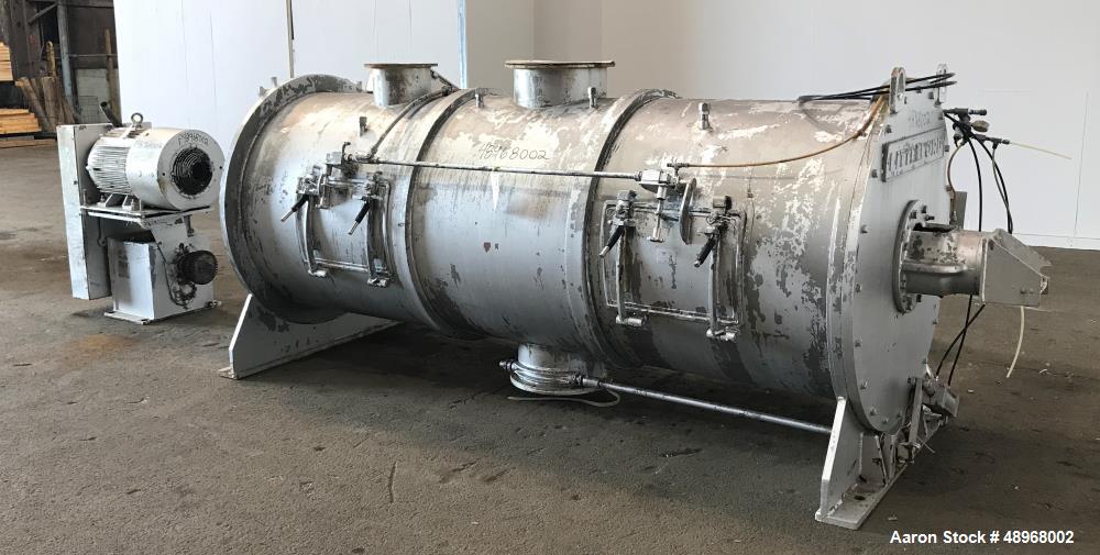 Used Littleford Batch Type Plow Mixer, Model FKM-3000, 74 Cubic Feet Capacity.