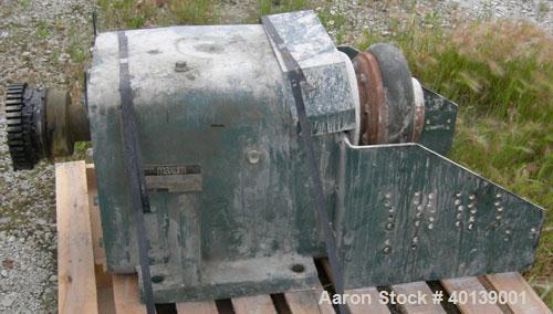 Used Littleford Plow Mixer, Model FKM-4200D. Batch type, 86.9 cubic feet working capacity, 148.2 total, 316 stainless steel.  2 zone stainless steel jacketed chamber approximately 50" diameter x 135"...
