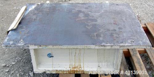 Used Littleford Plow Mixer, Model FKM-4200D. Batch type, 86.9 cubic feet working capacity, 148.2 total, 316 stainless steel.  2 zone stainless steel jacketed chamber approximately 50" diameter x 135"...