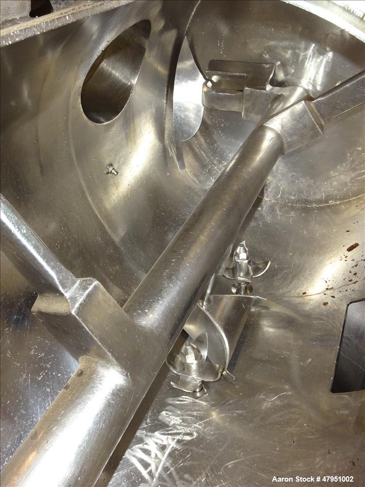 Used Lodige Plow Mixer, Model FKM-600-D, 304 Stainless Steel.