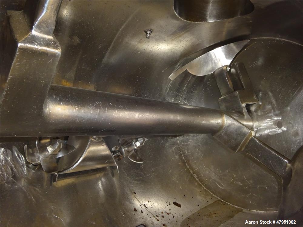 Used Lodige Plow Mixer, Model FKM-600-D, 304 Stainless Steel.