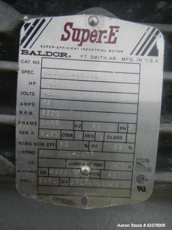 Used Stainless Steel Littleford Mixer, model FKM600D