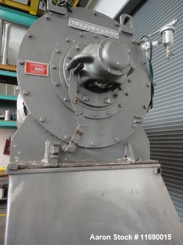 Used Littleford 1200 Liter Stainless Steel High Shear Horizontal Plow Mixer, Mo