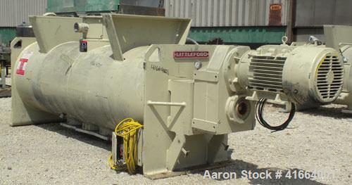 Used Stainless Steel Littleford Batch Type Plow Mixer, model FKM1200D