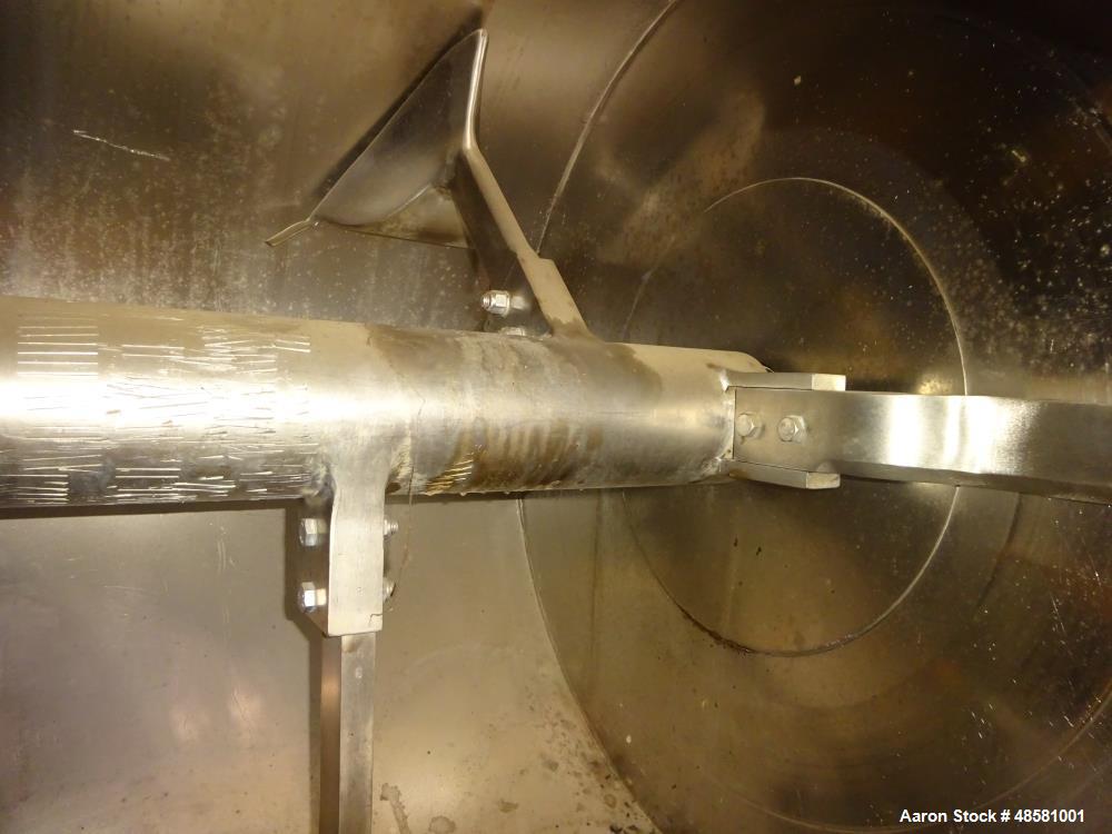 Used Littleford Plow Mixer, 304 Stainless Steel.