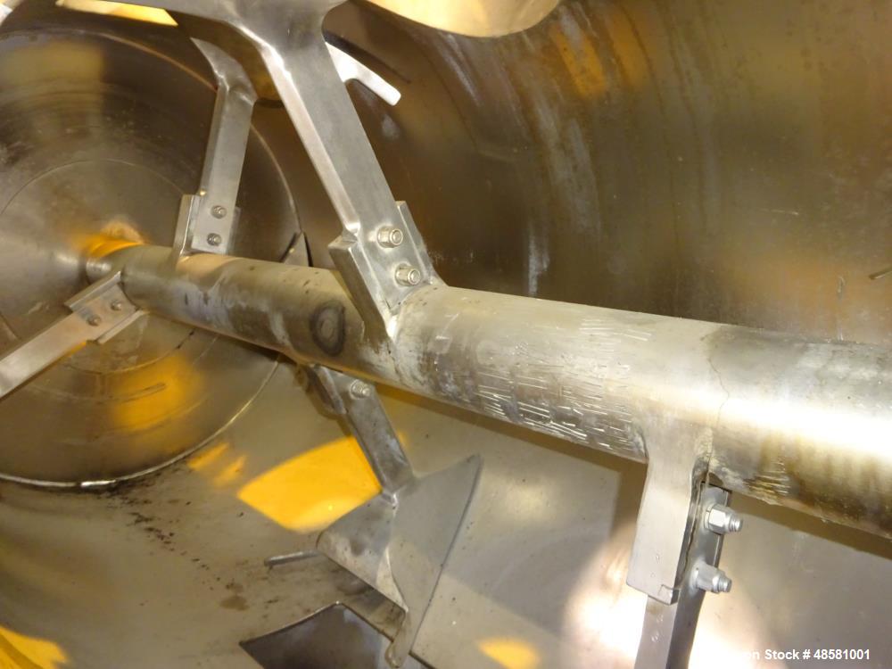 Used Littleford Plow Mixer, 304 Stainless Steel.