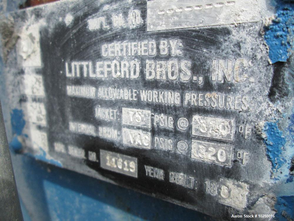 Used-Littleford Mixer, Model FKM2000E.2000 Liter working capacity