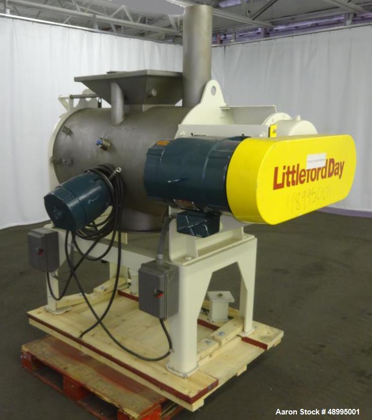 Used Littleford Batch Type Model FKM300 Plow Mixer.