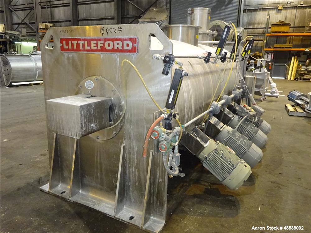 Used Littleford Day Plow Mixer, Model FKM-4200-D, 316 Stainless Steel.