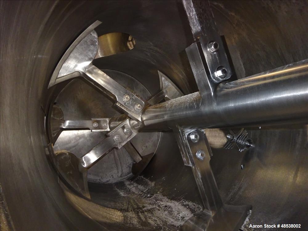 Used Littleford Day Plow Mixer, Model FKM-4200-D, 316 Stainless Steel.