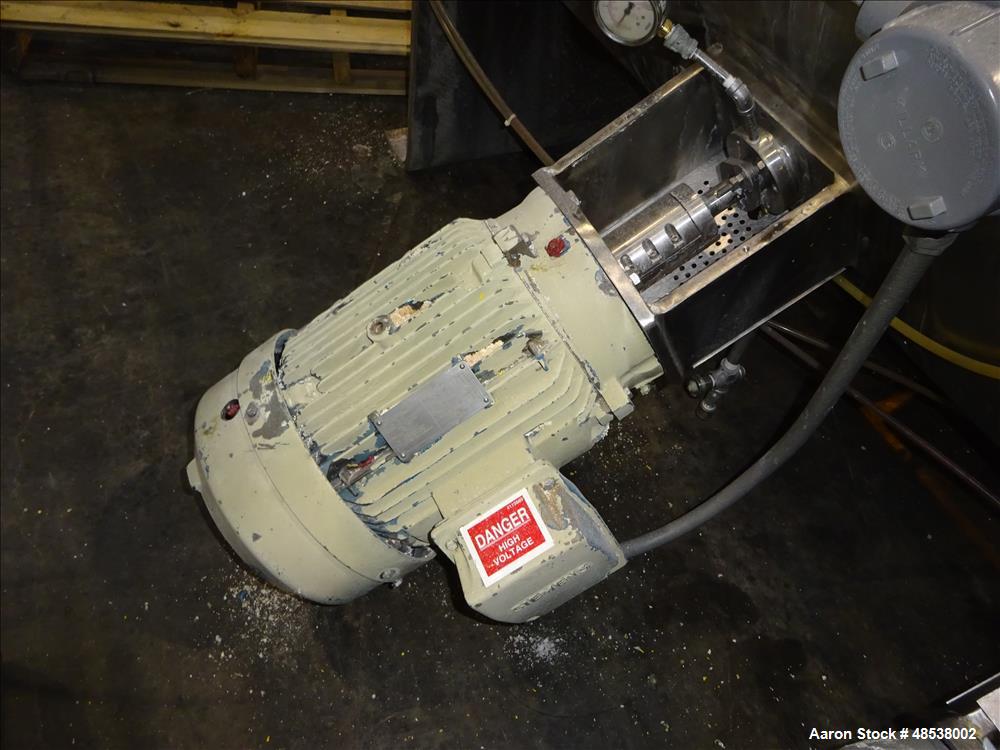 Used Littleford Day Plow Mixer, Model FKM-4200-D, 316 Stainless Steel.