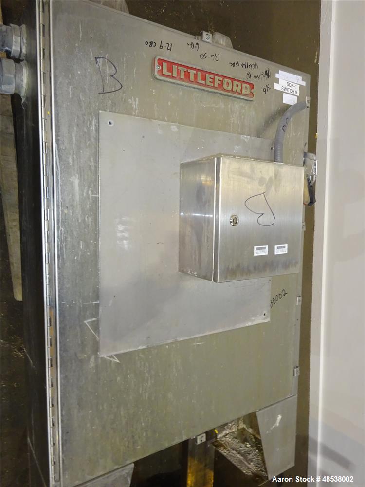 Used Littleford Day Plow Mixer, Model FKM-4200-D, 316 Stainless Steel.