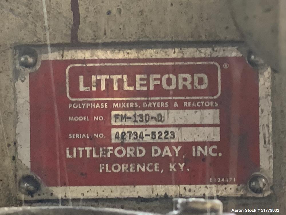 Littleford FM-130 Batch Type Plow Mixer