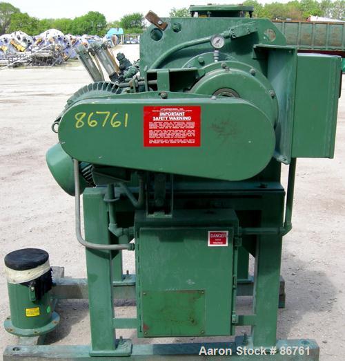 USED: Littleford plow mixer, model FM-130-D, 304 stainless steel. 3 cubic feet working capacity, 4.6 total. Carbon steel jacketed chamber 20" diameter x 20" long, rated 75 psi at 320 deg F. 2" diamet...