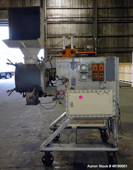 Used Littleford Laboratory Plow Mixer, Model FM-50, 316 Stainless Steel