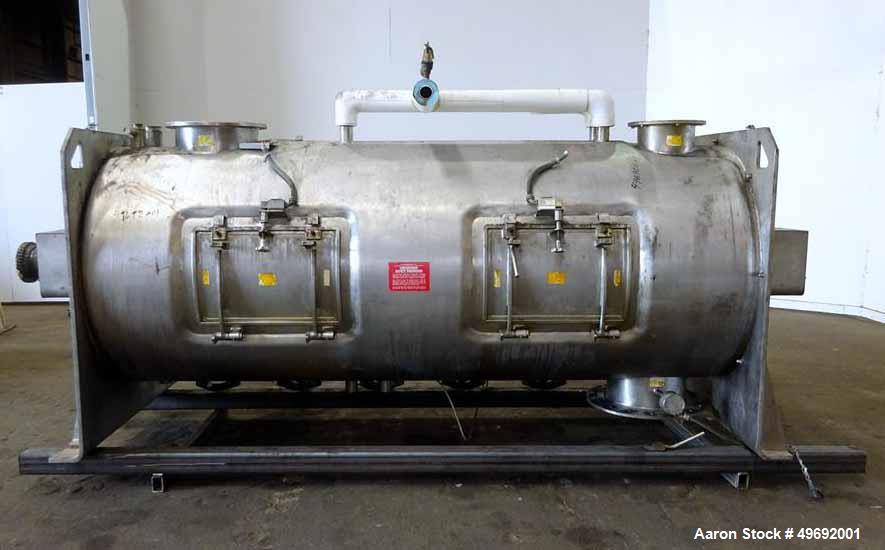 Used Littleford Plow Mixer, Model KM-3000-D, 304 Stainless Steel,
