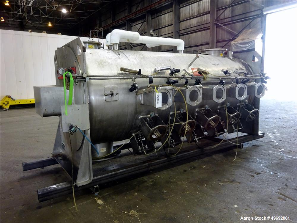 Used Littleford Plow Mixer, Model KM-3000-D, 304 Stainless Steel,