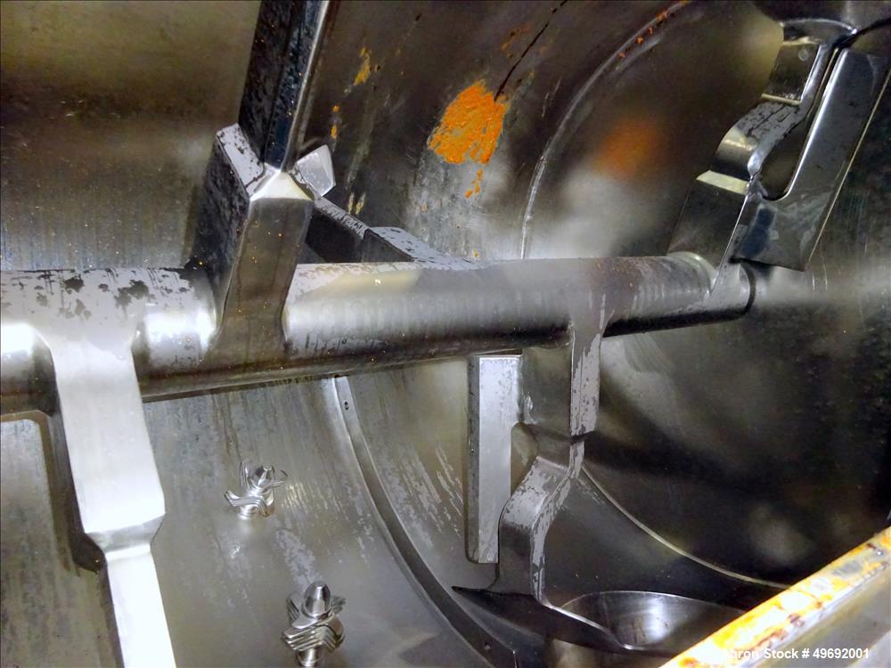 Used Littleford Plow Mixer, Model KM-3000-D, 304 Stainless Steel,