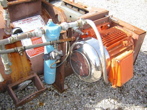 USED: Littleford continuous mixer, model KM-600-D. 25 hp, 1775 rpmdrive motor with Falk shaft mount speed reducer, model 2215J-09,ratio 8.997:1. Unit has four mounting brackets for choppers. Choppers...
