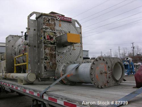 Used Littleford Plow Mixer, Model KM6000D, 316L Stainless Steel. 148 Cubic foot working capacity (212 Total). Internal rated 5 psi and full vacuum at 331 deg.f., 304L stainless steel jacket rated 90 ...