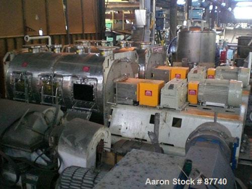 Used Littleford Plow Mixer, Model KM6000D, 316L Stainless Steel. 148 Cubic foot working capacity (212 Total). Internal rated 5 psi and full vacuum at 331 deg.f., 304L stainless steel jacket rated 90 ...