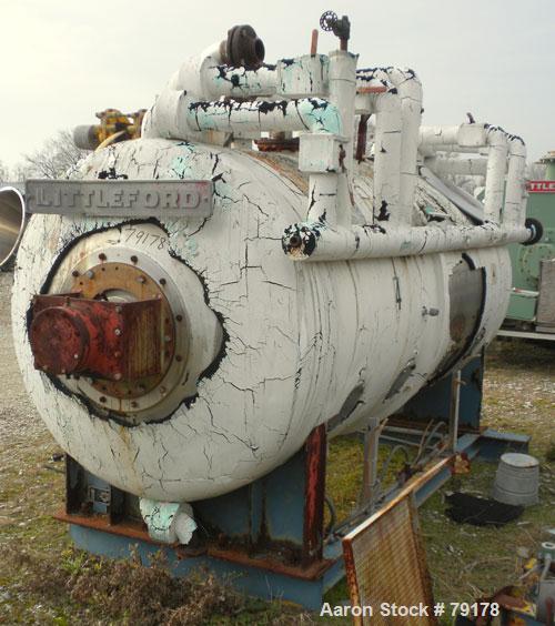 Used Stainless Steel Littleford Vacuum Plow Mixer/Dryer, 4000 Liter Capacity, Model VT-4000