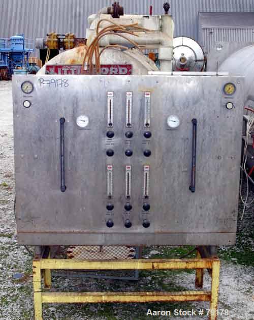 Used Stainless Steel Littleford Vacuum Plow Mixer/Dryer, 4000 Liter Capacity, Model VT-4000