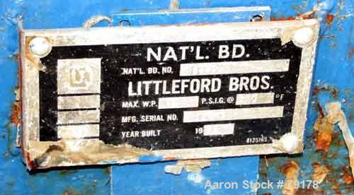 Used Stainless Steel Littleford Vacuum Plow Mixer/Dryer, 4000 Liter Capacity, Model VT-4000