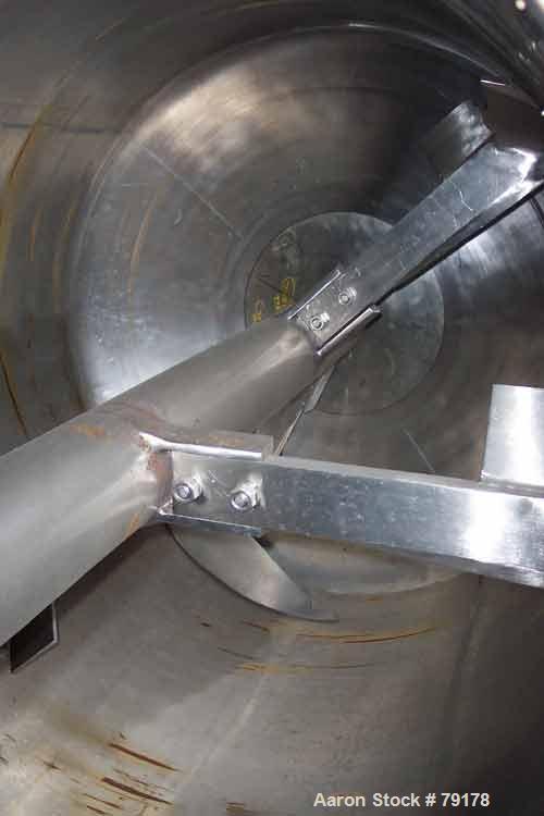 Used Stainless Steel Littleford Vacuum Plow Mixer/Dryer, 4000 Liter Capacity, Model VT-4000