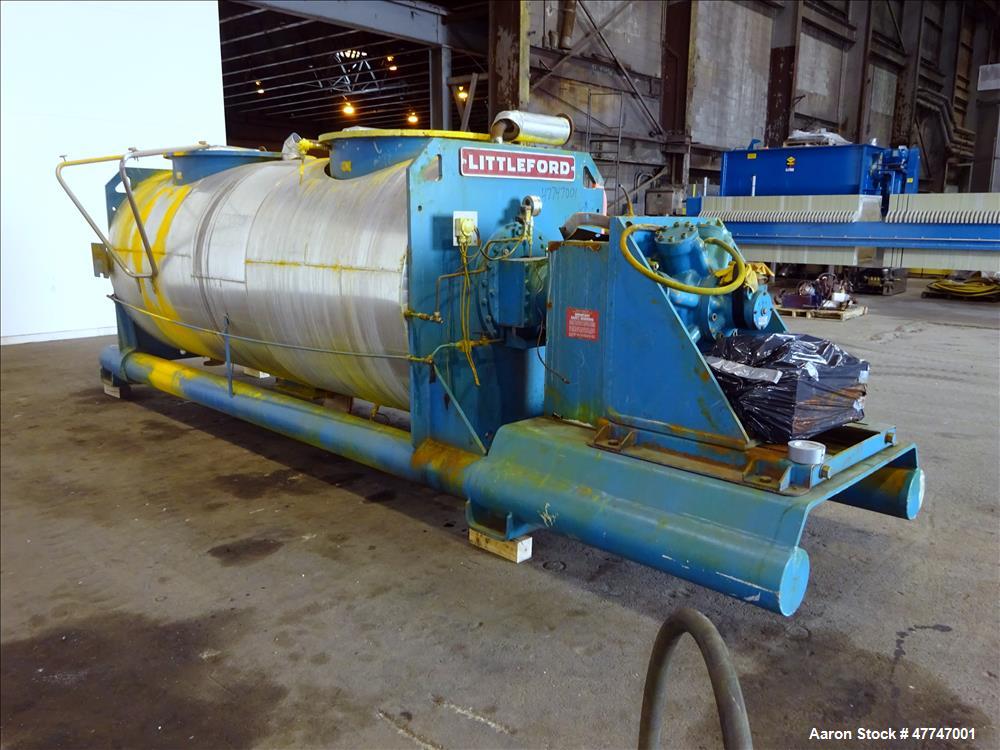 Used Littleford Vacuum Dryer Plow Mixer, Model VT-4200-D, Total capacity 148.3