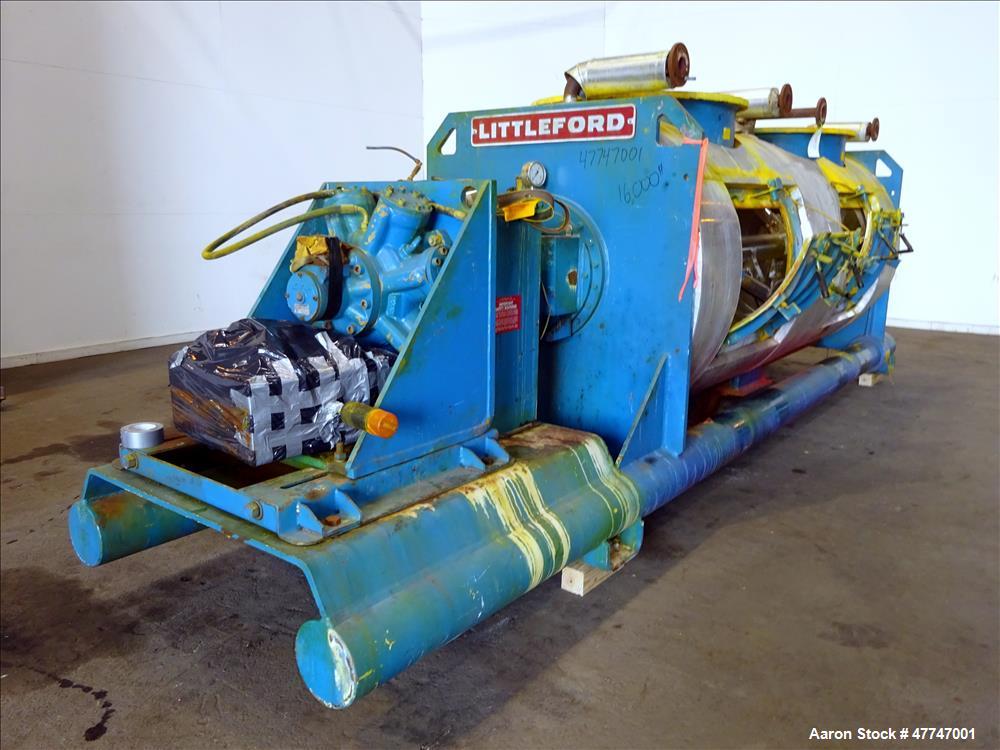 Used Littleford Vacuum Dryer Plow Mixer, Model VT-4200-D, Total capacity 148.3