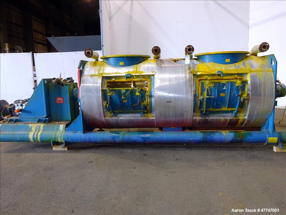 Used Littleford Vacuum Dryer Plow Mixer, Model VT-4200-D, Total capacity 148.3