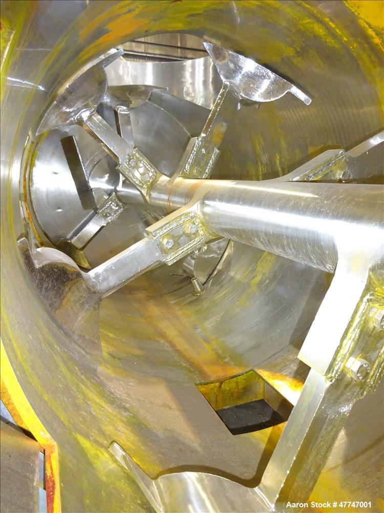 Used Littleford Vacuum Dryer Plow Mixer, Model VT-4200-D, Total capacity 148.3
