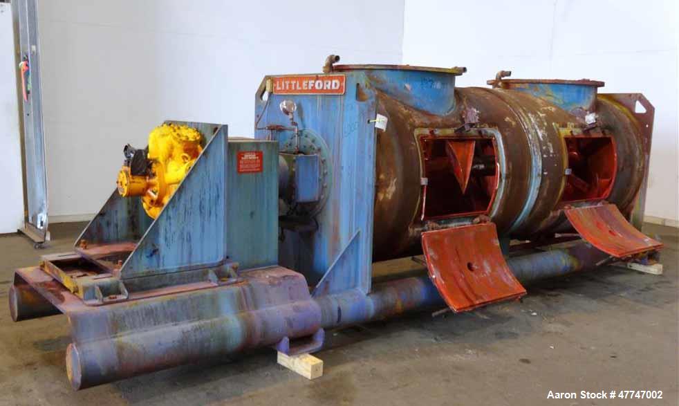 Used Littleford Vacuum Dryer Plow Mixer, Model VT-4200-D, Total capacity 148.3