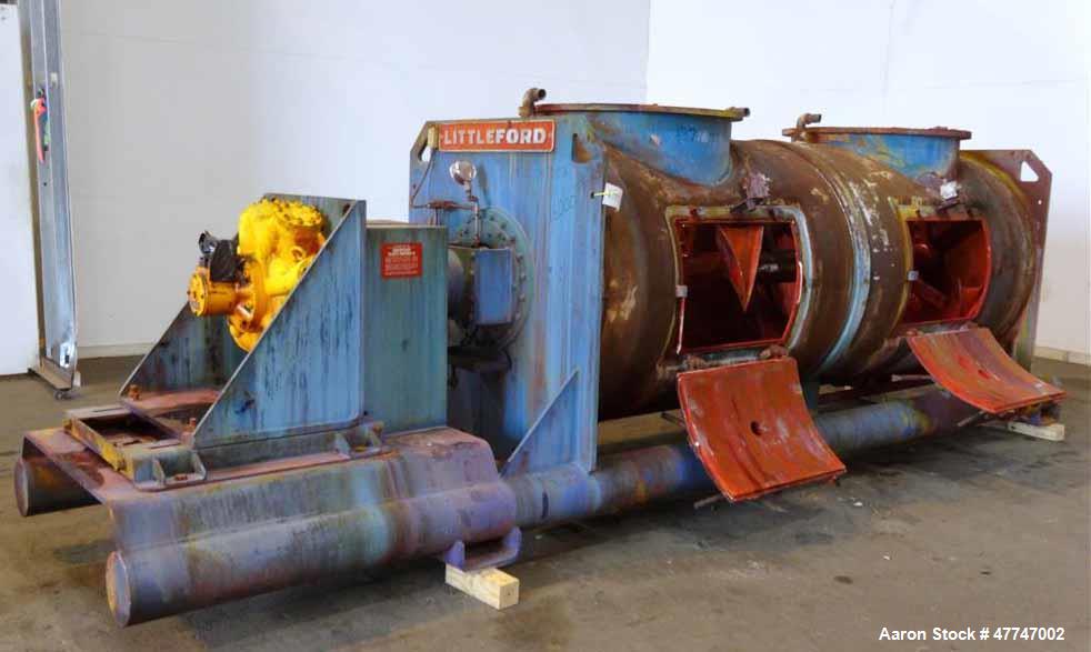 Used- Littleford Vacuum Dryer Plow Mixer, Model VT-4200-D, Total capacity 148.3