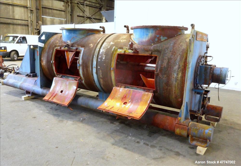 Used Littleford Vacuum Dryer Plow Mixer, Model VT-4200-D, Total capacity 148.3