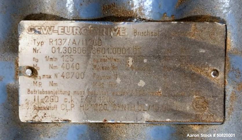 Used Lodige Plow Mixer, Model FKM 2000D-3MZ