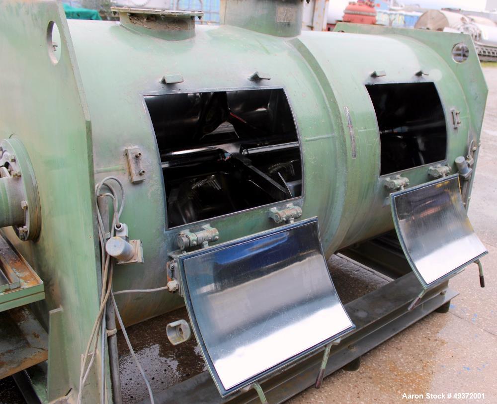 Used Lodige mixer, type FKM2000D/2ZF. Material of construction is stainless steel on product contact parts, Total capacity 70 Cu ft. (2000 liter), working capacity  47 cu ft (1333 liter). Not jackete...